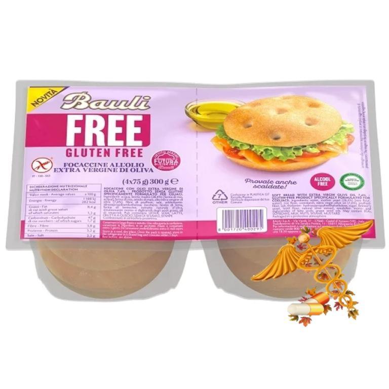BAULI FREE FOCACCINE OLIO EVO 4X75G