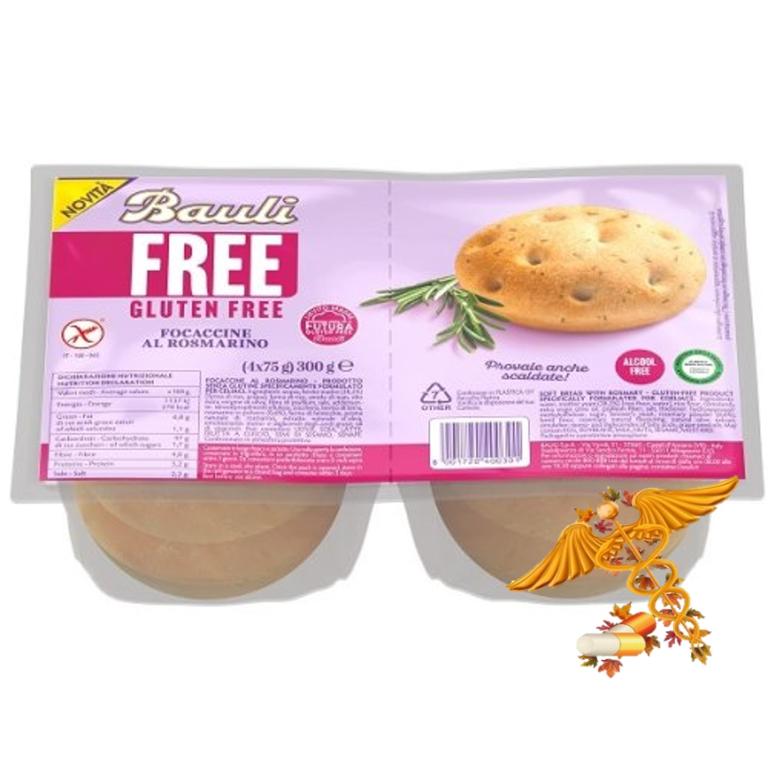 BAULI FREE FOCACCINE ROSMARINO 4X75G