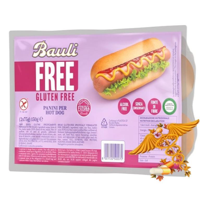 BAULI FREE PANINI HOT DOG 2PZ 2x75G