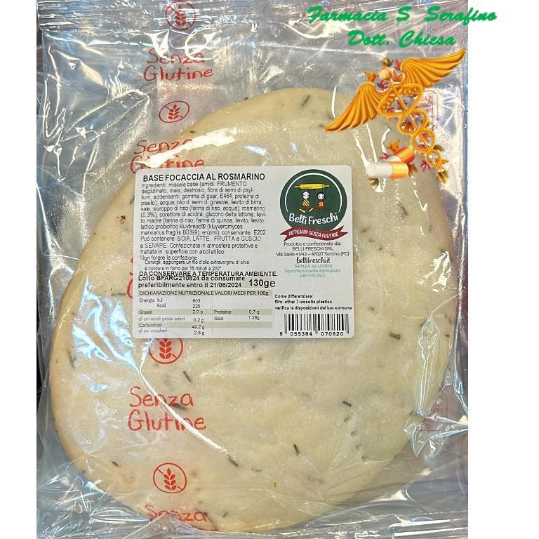 BELLI FRESCHI BASE FOCACCIA ROSMARINO 130G