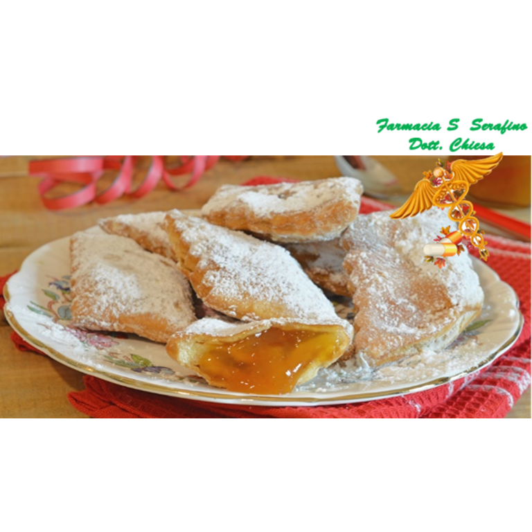 CHIACCHIERE CON MARMELLATA ALL'ALBICOCCA 150G