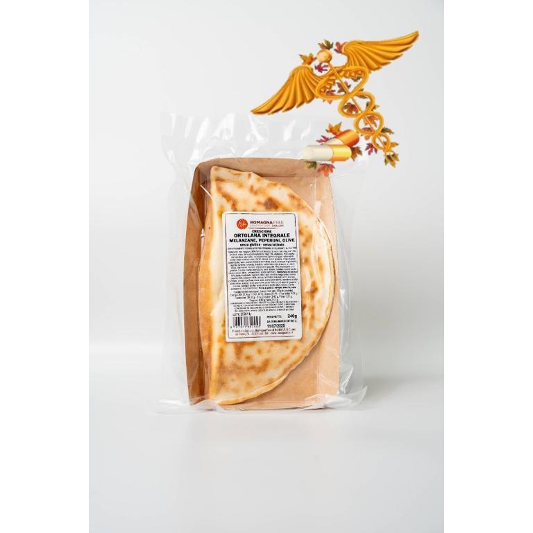 CRESCIONE ORTOLANA INTEGRALE MELANZANA PEPERONI OLIVE 240G