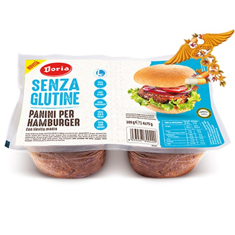 DORIA PANINI HAMBURGER 4X75G