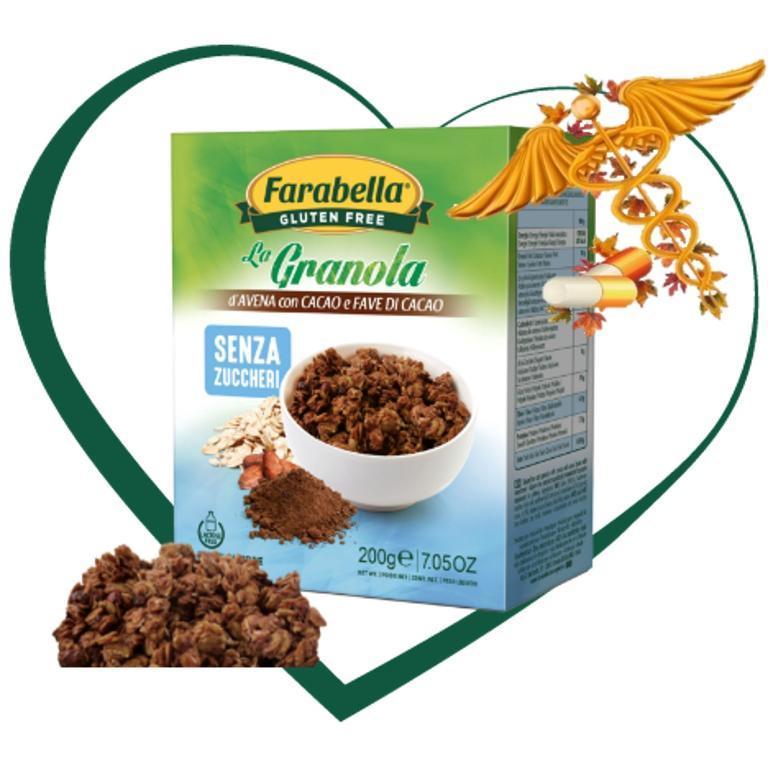 FARABELLA GRANOLA D'AVENA CON CACAO E FAVE DI CACAO 200G