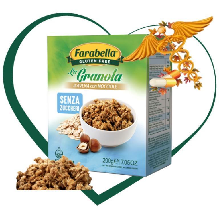 FARABELLA GRANOLA D'AVENA CON NOCCIOLE 200G