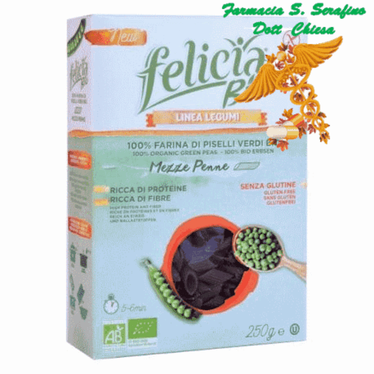 FELICIA BIO MEZZE PENNE PISELLI VERDI 250g