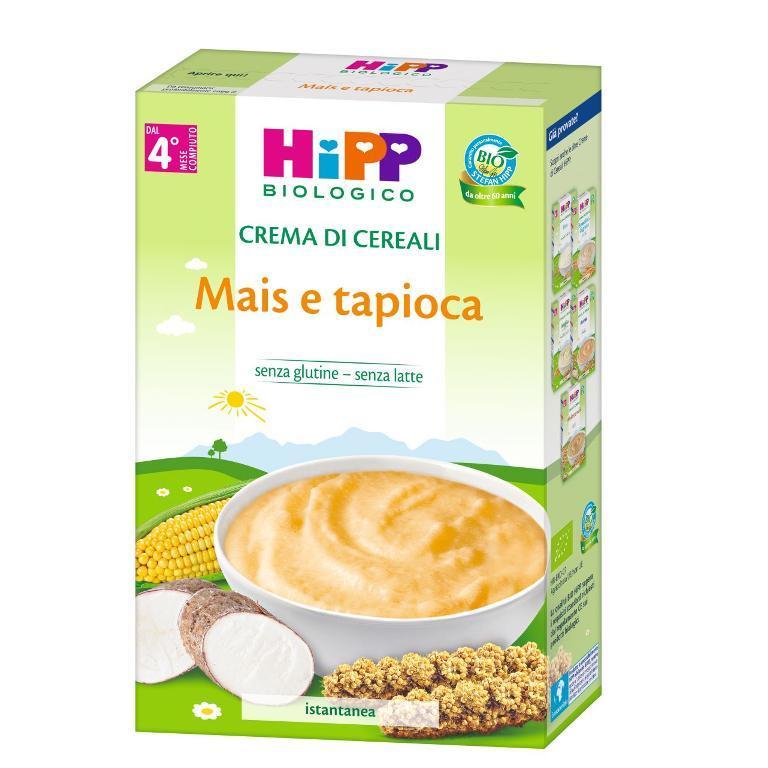 HIPP BIO CREMA CEREALI MAIS E TAPIOCA