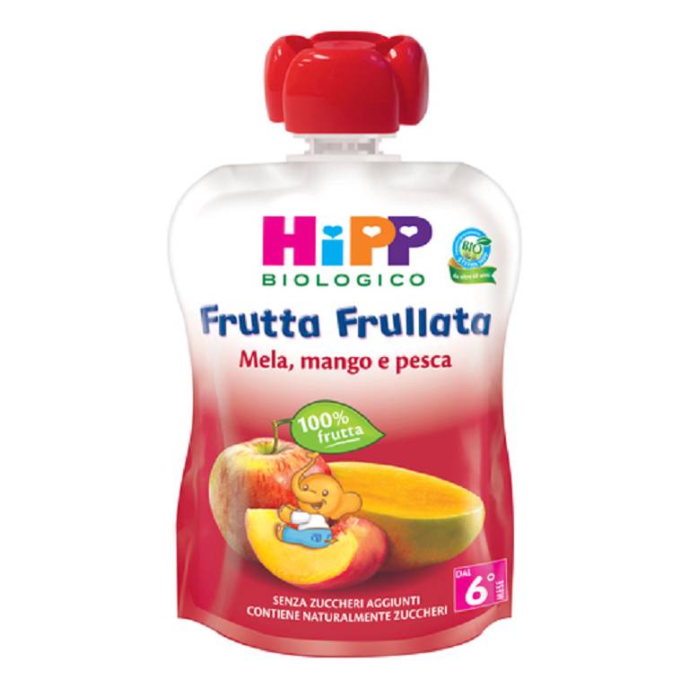 HIPP FRUTTA FRULLATA MELA MANGO E PESCA 90G