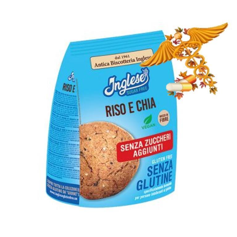 INGLESE BISCOTTI S/Z RISO/CHIA 2+1 OMAGGIO