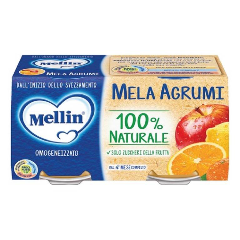 MELLIN OMO MELA AGRUMI 2x100G