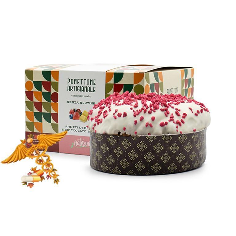 NATISANI PANETTONE FRUTTI BOSCO CIOCCOLATO BIANCO 600G