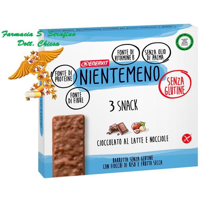 NIENTEMENO BARRETTA CIOCCOLATO E NOCCIOLE 99g (3X33g)