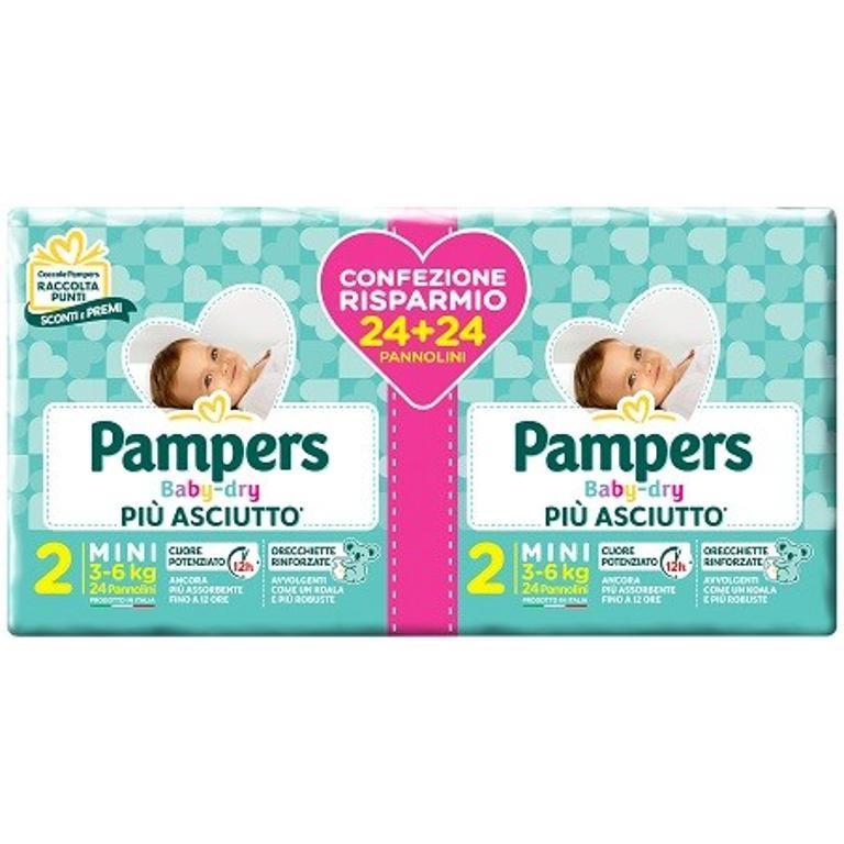 PAMPERS BABY DRY TG.2 MINI 48PZ.