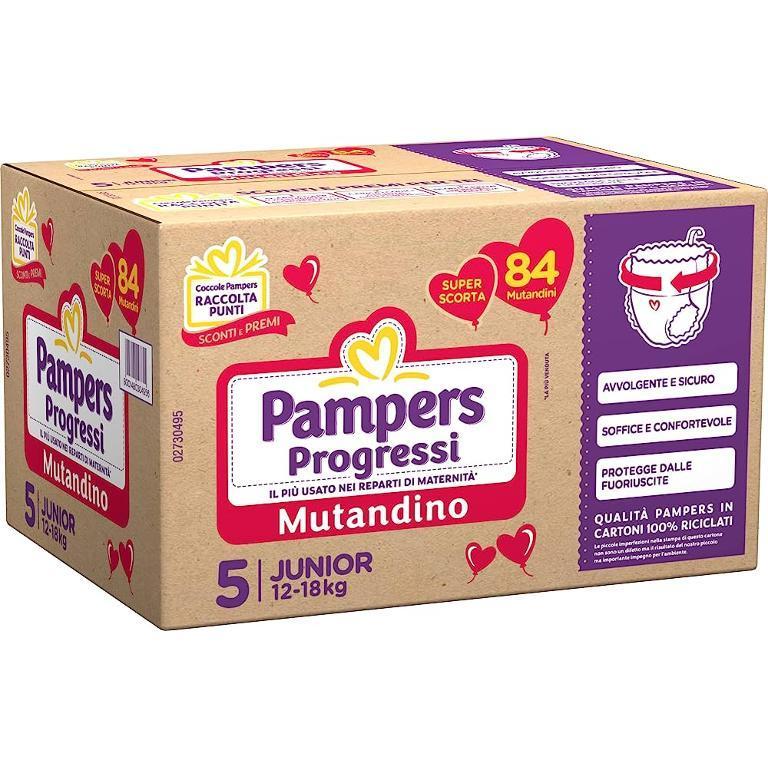 PAMPERS PROGRESSI MUTANDINO JUNIOR TG.5 68PZ