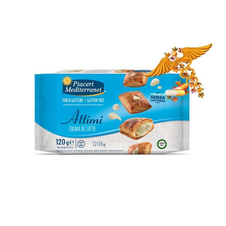 PIACERI MEDITERRANEI ATTIMI CREMA AL LATTE 120G