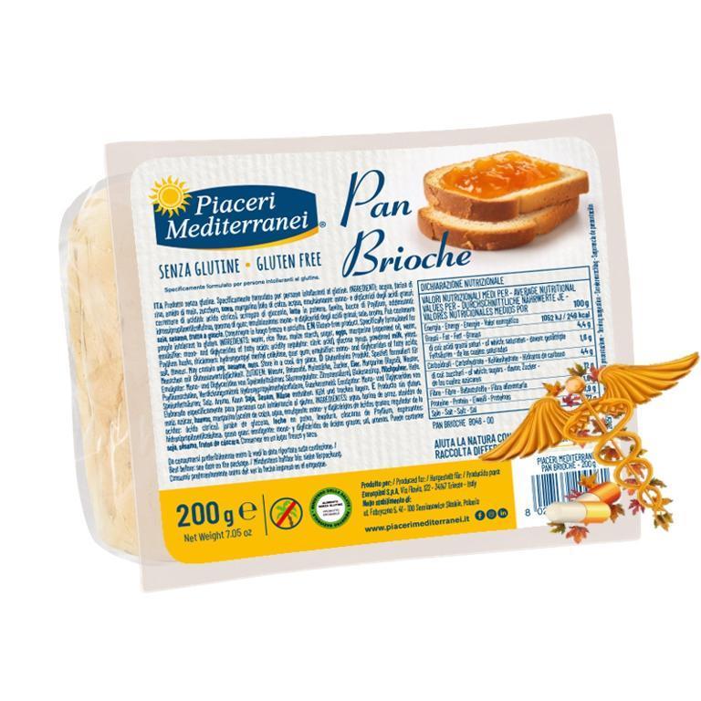 PIACERI MEDITERRANEI PAN BRIOCHE 200G