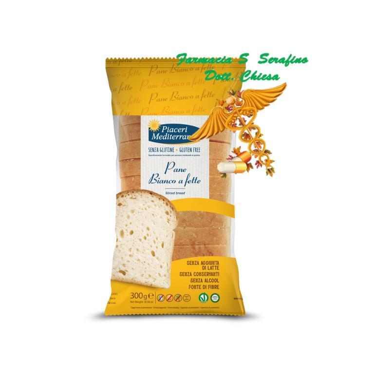 PIACERI MEDITERRANEI PANE BIANCO A  FETTE 300G