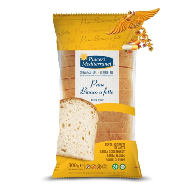 PIACERI MEDITERRANEI PANE BIANCO A FETTE 300G