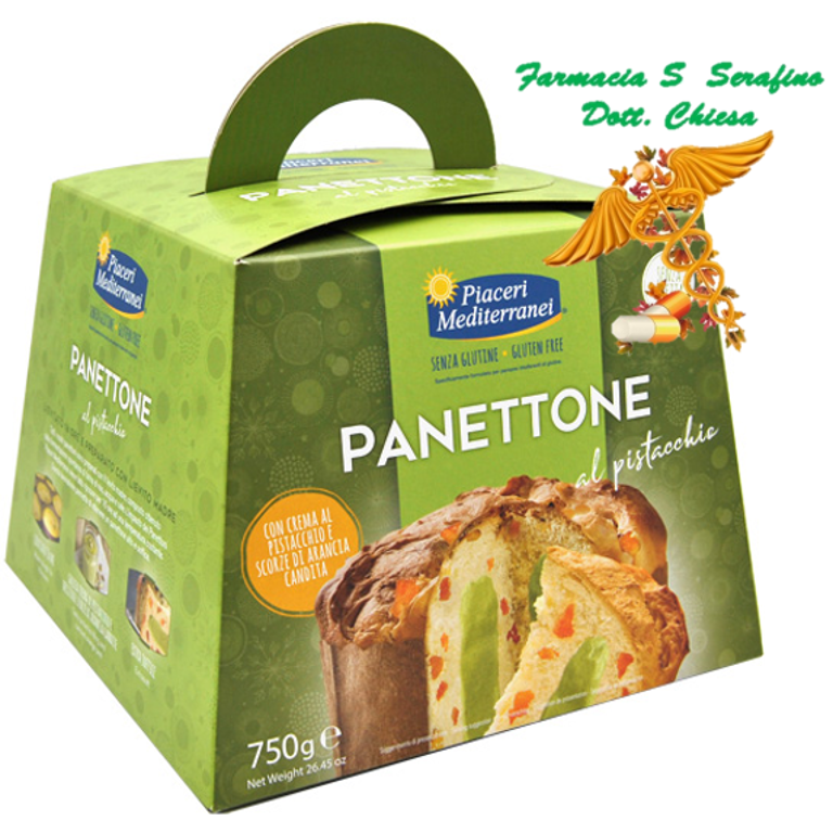 PIACERI MEDITERRANEI PANETTONE AL PISTACCHIO 750G