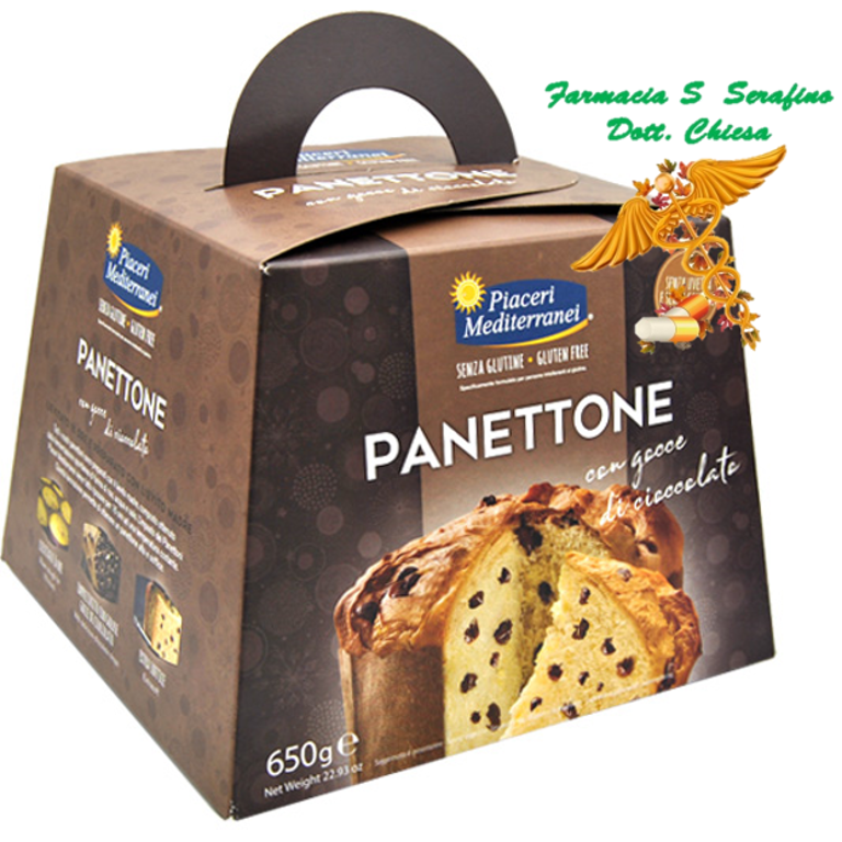 PIACERI MEDITERRANEI PANETTONE CON GOCCE DI CIOCCOLATO 650G