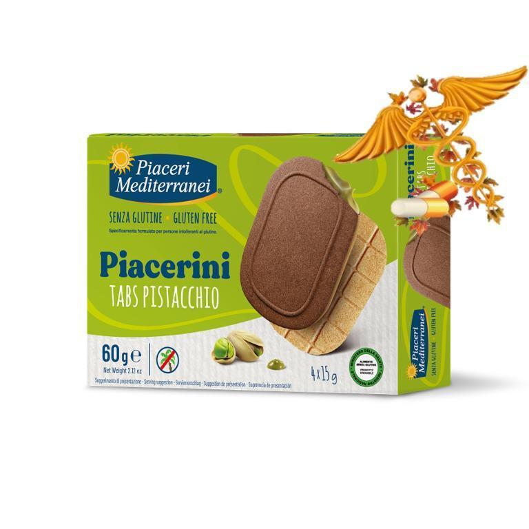 PIACERI MEDITERRANEI PIACERIN TABS PISTACCHIO 60G