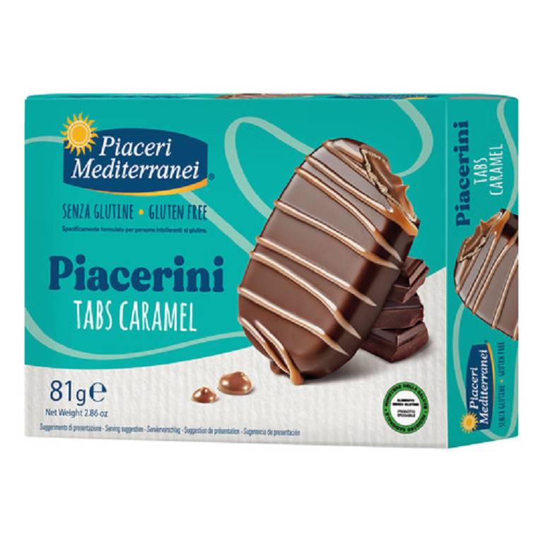 PIACERI MEDITERRANEI PIACERINI TABS CARAMELLO SALATO 81G