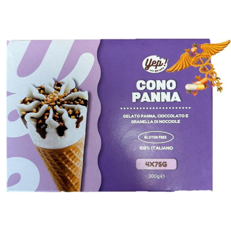 YEP CONO GELATO PANNA S/G 300G